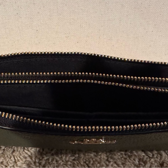 Coach Olive and Ivory Leather Wristlet - Picture 6 of 6